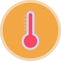 temperatur platt mång cirkel ikon vektor