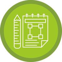 Skizzenbuch Linie multi Kreis Symbol vektor