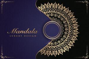 luxuriös Mandala Hintergrund und Banner Design, geeignet zum Design Vorlagen zum Gruß Karten vektor