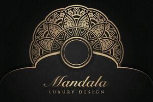 luxuriös Mandala Hintergrund und Banner Design, geeignet zum Design Vorlagen zum Gruß Karten vektor