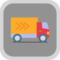 Lieferung LKW eben runden Ecke Symbol vektor