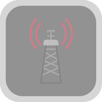 Signal Turm eben runden Ecke Symbol vektor