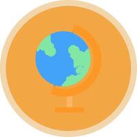 Erde Globus eben multi Kreis Symbol vektor