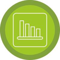 Bar Diagramm Linie multi Kreis Symbol vektor