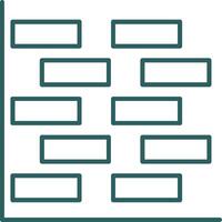 gantt Diagramm Linie Gradient runden Ecke Symbol vektor