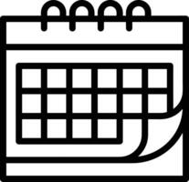 Kalender Symbol zum Zeitplan Erinnerung Symbol Bild auf das Weiß Hintergrund vektor