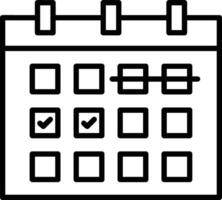 kalender ikon för schema påminnelse symbol bild på de vit bakgrund vektor