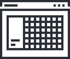 Kalender Symbol zum Zeitplan Erinnerung Symbol Bild auf das Weiß Hintergrund vektor