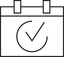 Kalender Symbol zum Zeitplan Erinnerung Symbol Bild auf das Weiß Hintergrund vektor