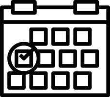 Kalender Symbol zum Zeitplan Erinnerung Symbol Bild auf das Weiß Hintergrund vektor