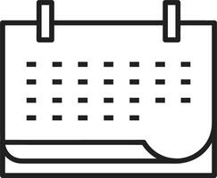 kalender ikon för schema påminnelse symbol bild på de vit bakgrund vektor