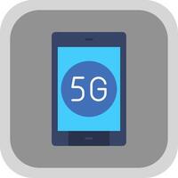 5g eben runden Ecke Symbol vektor