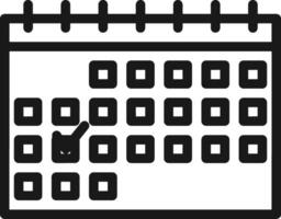 kalender ikon för schema påminnelse symbol bild på de vit bakgrund vektor