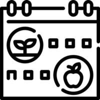 kalender ikon för schema påminnelse symbol bild på de vit bakgrund vektor