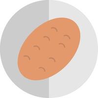 potatis platt skala ikon vektor