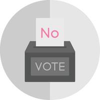 Abstimmung Nein eben Rahmen Symbol vektor