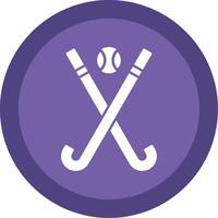 Eishockey Glyphe multi Kreis Symbol vektor