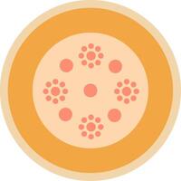 hud sjukdom platt mång cirkel ikon vektor
