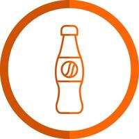 Cola Linie Orange Kreis Symbol vektor