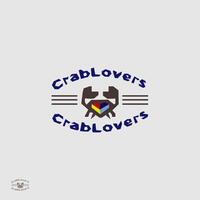 Krabben-Logo-Design vektor