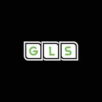 gls brev typ logotyp ikon vektor