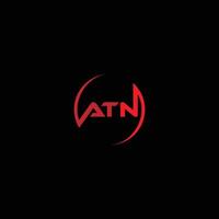 atn Brief Logo Design vektor