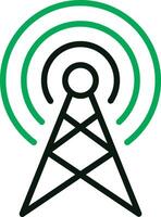 das Logo zum das Radio Turm vektor