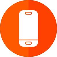 Smartphone Glyphe rot Kreis Symbol vektor