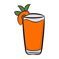 persika juice koncept vektor