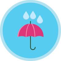 Regenschirm eben multi Kreis Symbol vektor