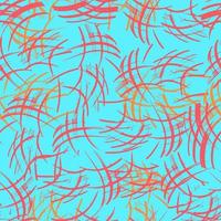 abstrakte nahtlose Vektormuster chaotisch geschwungene Linien in verschiedenen Farben auf kontrastierendem Hintergrund vektor