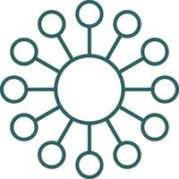 Diagramm Linie Gradient runden Ecke Symbol vektor