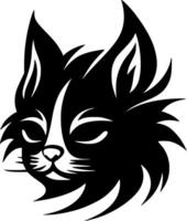 katt - minimalistisk och platt logotyp - illustration vektor