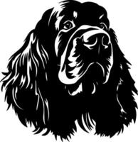 cockerspaniel spaniel - hög kvalitet logotyp - illustration idealisk för t-shirt grafisk vektor