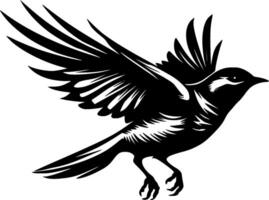 Vogel - - minimalistisch und eben Logo - - Illustration vektor