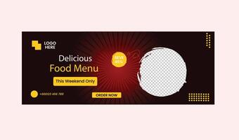 Food-Web-Banner-Design vektor