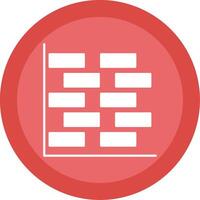 gantt Diagramm Glyphe multi Kreis Symbol vektor