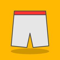 shorts fylld skugga ikon vektor