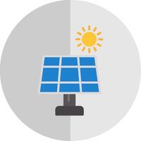 Solar- Panel eben Rahmen Symbol vektor