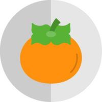 Persimmon eben Rahmen Symbol vektor