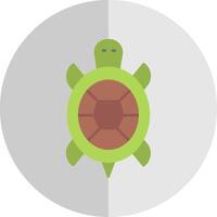Schildkröte eben Rahmen Symbol vektor