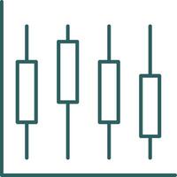 Diagramm Linie Gradient runden Ecke Symbol vektor