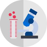 laboratorium platt skala ikon vektor