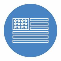 USA-Flaggensymbol blue.eps vektor