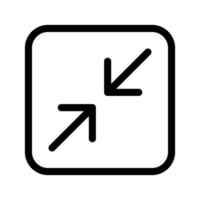 minimieren Symbol Symbol Design Illustration vektor