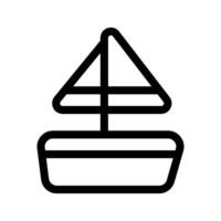 Segelboot Symbol Symbol Design Illustration vektor
