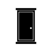Tür Symbol auf Weiß Hintergrund vektor