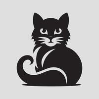 Katze Logo Symbol Datei Silhouette Farbe vektor