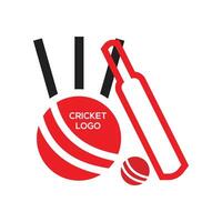 Cricket-Logo-Design vektor
