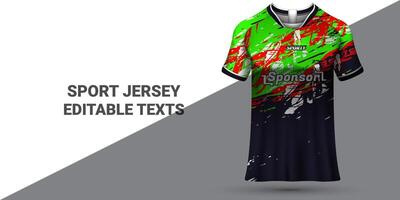 sporter jersey mall sporter t-shirt design sporter jersey design enhetlig begrepp vektor